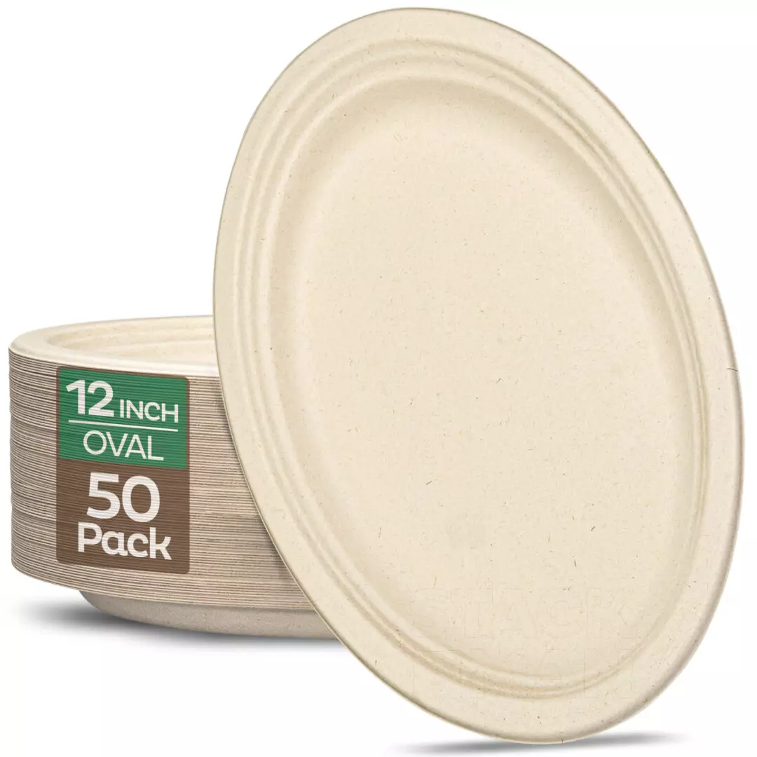 100% Compostable Clamshell Take Out Food Containers [8X8 3-Compartment  50-Pack] Heavy-Duty Quality to go Containers, Natural Disposable Bagasse,  Eco-Friendly Biodegradable Made of Sugar Cane Fibers - A World Of Deals