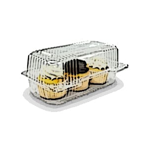 StayLock® Clear Plastic Hinged Lid Containers